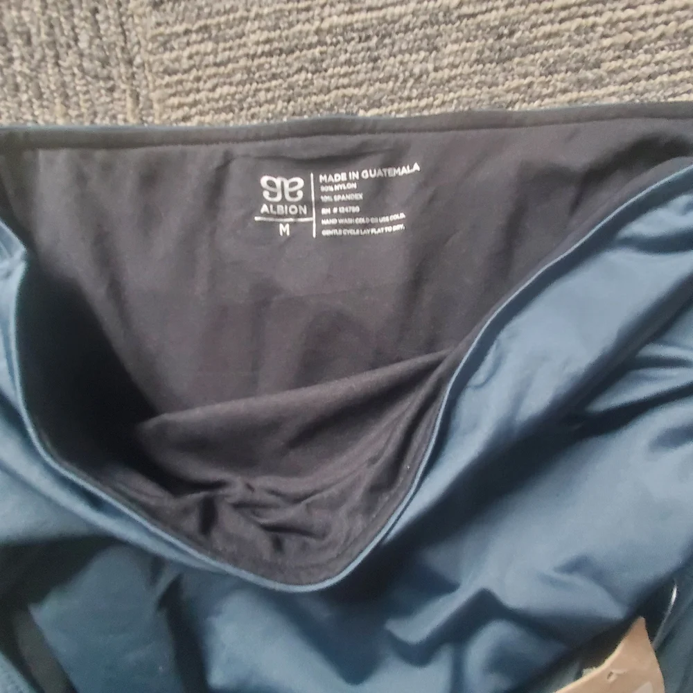 Steel Blue Ruched High-Waisted Bottoms - Picture 7 of 8